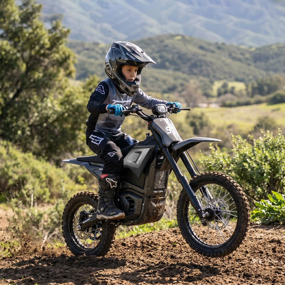 Electric Dirt Bike for Teens Adults, Mid-Drive Motor 3840W Peak, Electric Motorcycle 48V 23.4Ah Battery, 40Mph, Full Hydraulic Brakes and Suspensions Mountain Off-Road E Dirt Bike, Black/12+