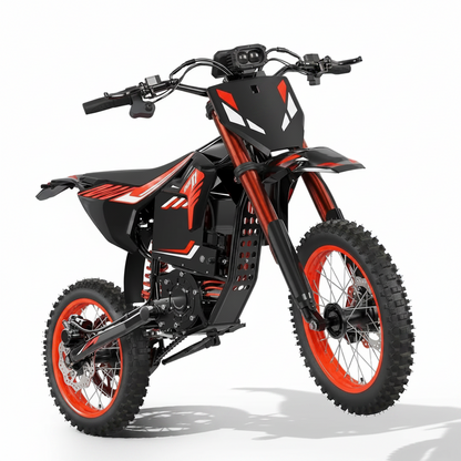 Electric Dirt Bike for Teens Adults, 4500W Peak Ebike, 60V 28.8AH with 50MPH & 60Miles Electric Mountain Bikes, 14"/12" Off-Road Fat Tire E-Bike, Dual Hydraulic Brakes, Full Suspension, UL2849 by SGS