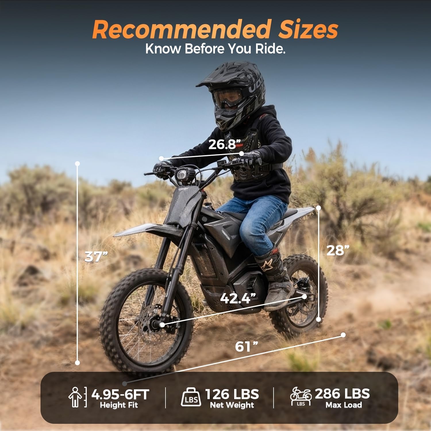 Electric Dirt Bike for Teens Adults, Mid-Drive Motor 3840W Peak, Electric Motorcycle 48V 23.4Ah Battery, 40Mph, Full Hydraulic Brakes and Suspensions Mountain Off-Road E Dirt Bike, Black/12+
